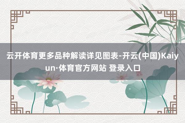 云开体育更多品种解读详见图表-开云(中国)Kaiyun·体育官方网站 登录入口
