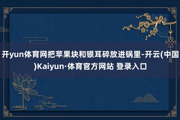 开yun体育网把苹果块和银耳碎放进锅里-开云(中国)Kaiyun·体育官方网站 登录入口