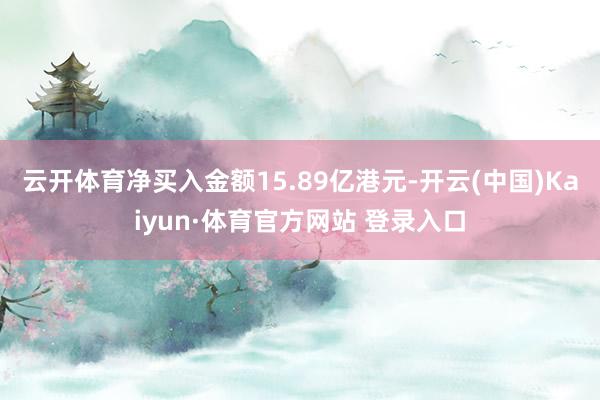 云开体育净买入金额15.89亿港元-开云(中国)Kaiyun·体育官方网站 登录入口